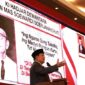 Ketua Yayasan Pendidikan Kebangsaan Republik Indonesia, Prabowo Subianto menghadiri wisuda sarjana Universitas Kebangsaan Republik Indonesia (UKRI). (Dok. Tim Media Prabowo)
