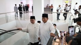 Presiden dan Wakil Presiden terpilih Prabowo Subianto dan Gibran Rakabuming Raka menghadiri Nuzulul Qur’an dan Buka Puasa bersama Partai Golkar di DPP Golkar. (Dok. Tim Media Prabowo)

