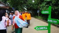 Simulasi evakuasi Megathrust Selat Sunda di Kabupaten Pandeglang, Provinsi Banten. (Dok. BNPB )