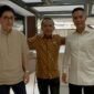 Menteri Energi dan Sumber Daya Mineral (ESDM) Bahlil Lahadalia bersama Ketua Umum Kadin 2021-2026 Arsjad Rasjid, dan Ketua Umum Kadin hasil Munaslub 2024 Anindya Bakrie. (Dok. Istimewa)