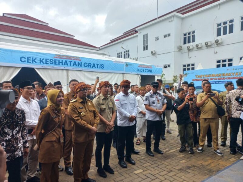 Gubernur Banten Andra Soni Bersama Bupati Lebak Hasbi Jayabaya meresmikan RSUD Cilongrang, Lebak Banten, Senin (26/5/2025)