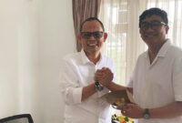 Andy Setiawan, Owner Dist Sari Roti Cilegon dan Serang bersama  Galang Fernando, Head GT PT Nippon Indosari Corpindo, Tbk.