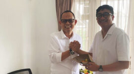 Andy Setiawan, Owner Dist Sari Roti Cilegon dan Serang bersama  Galang Fernando, Head GT PT Nippon Indosari Corpindo, Tbk.