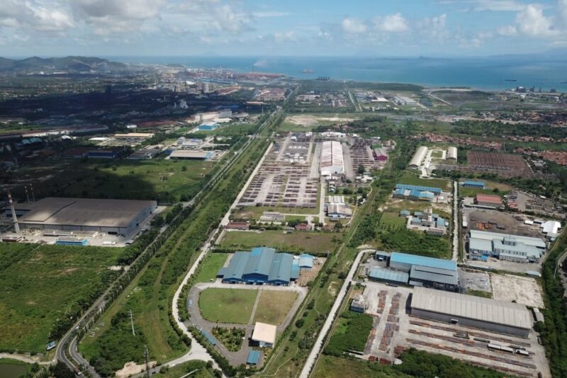 Foto udara kawasan industri di Cilegon yang dikelola PT Krakatau Sarana Properti (PT KSP)./ Dok. Istimewa


