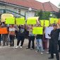 Aksi unjuk rasa di depan Kantor DPRD Kabupaten Lebak