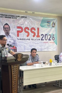 Kongres PSSI Tangsel Digelar di Puspemkot, Pilar Saga Ichsan Tekankan Pembinaan Atlet Muda