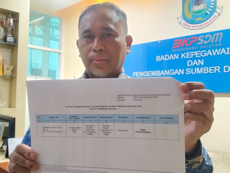 Lampiran Surat Badan Kepegawaian Negara (BKN) Per 4 Mei 2026 Terkait Rekomendasi Sekda